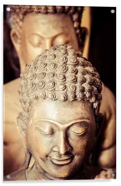 Buddhas Acrylic by Jo Sowden