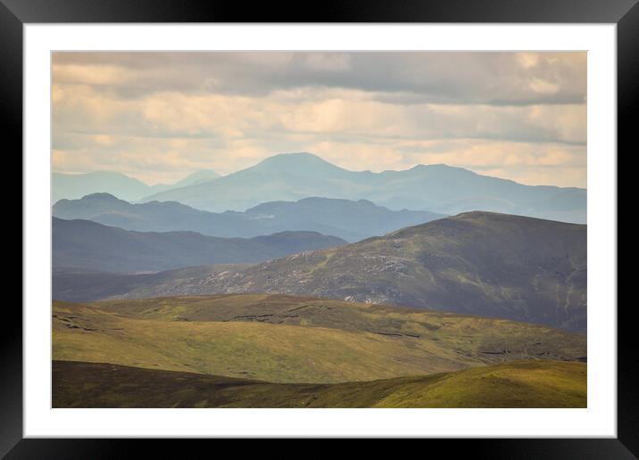 Outdoor mountain Framed Mounted Print by alan todd