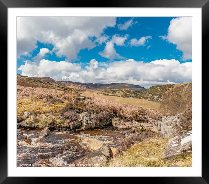 Blea Beck, Cronkley Fell + Scar, Teesdale Panorama Framed Mounted Print by Richard Laidler