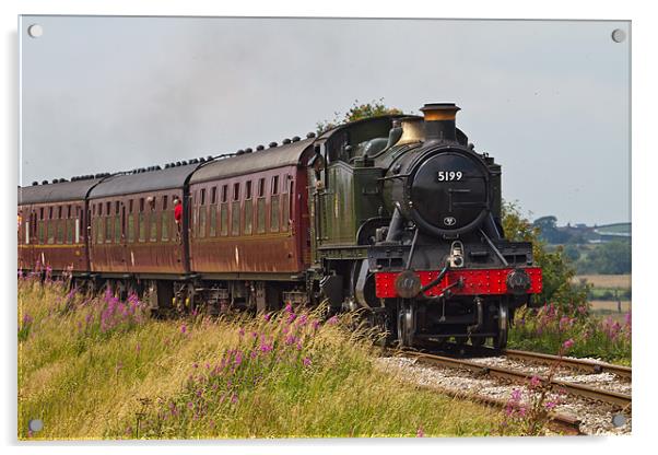 GWR Steam Loco Acrylic by Richard Thomas