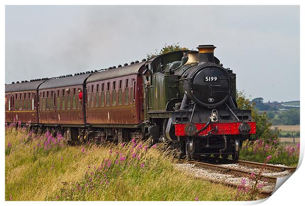 GWR Steam Loco Print by Richard Thomas