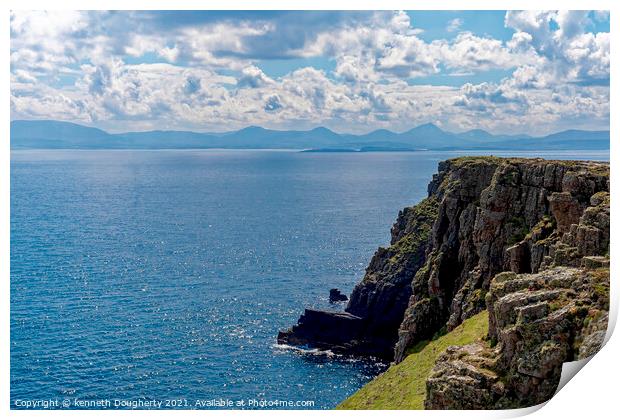 The seven sisters from Tory Island Print by kenneth Dougherty