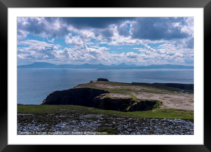 View from Tory Island Framed Mounted Print by kenneth Dougherty