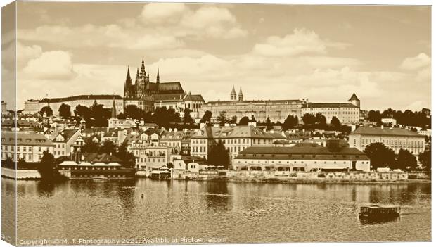 Cityscape of Prague - Czech Republic  Canvas Print by M. J. Photography