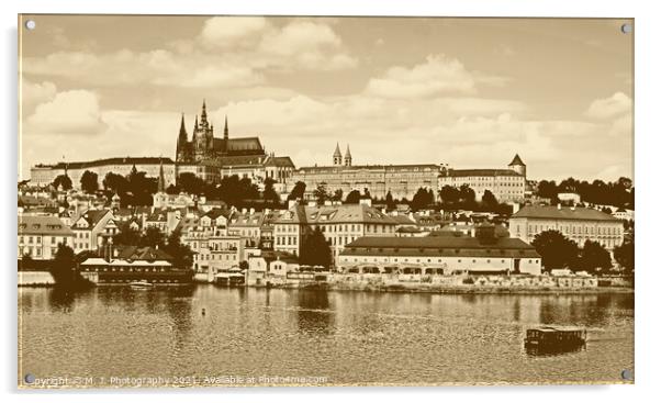 Cityscape of Prague - Czech Republic  Acrylic by M. J. Photography