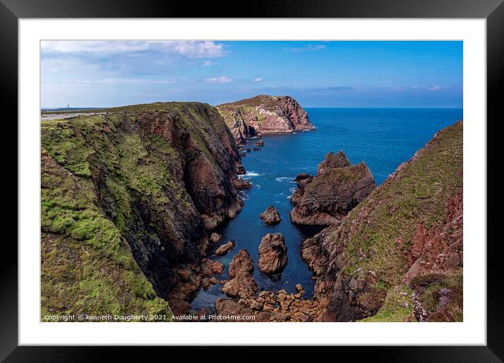 West side of Tory Island looking North. Framed Mounted Print by kenneth Dougherty