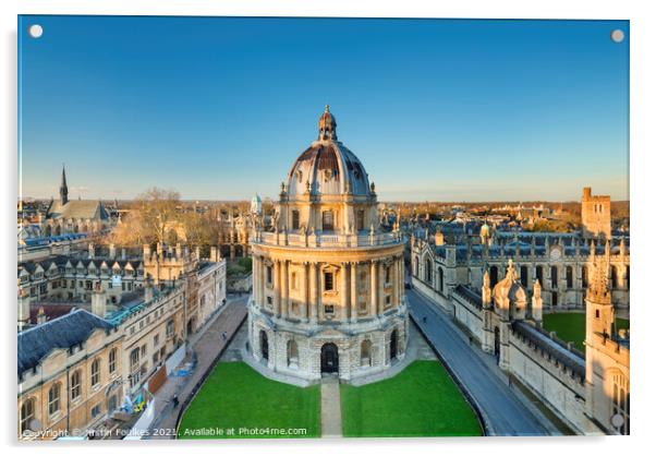 Radcliffe Camera, Oxford, England Acrylic by Justin Foulkes