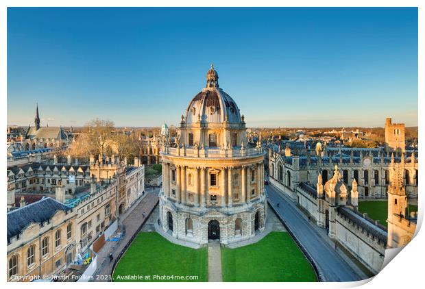 Radcliffe Camera, Oxford, England Print by Justin Foulkes