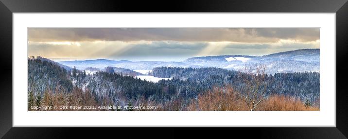 Bavarian Forest Framed Mounted Print by Dirk Rüter