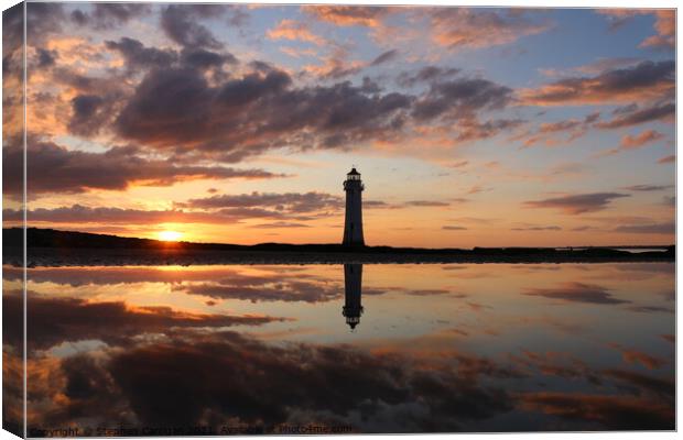 New Brighton Lighthouse Canvas Print by Stephen Carrigan