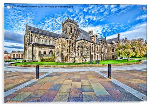 Paisley Abbey  Acrylic by Valerie Paterson