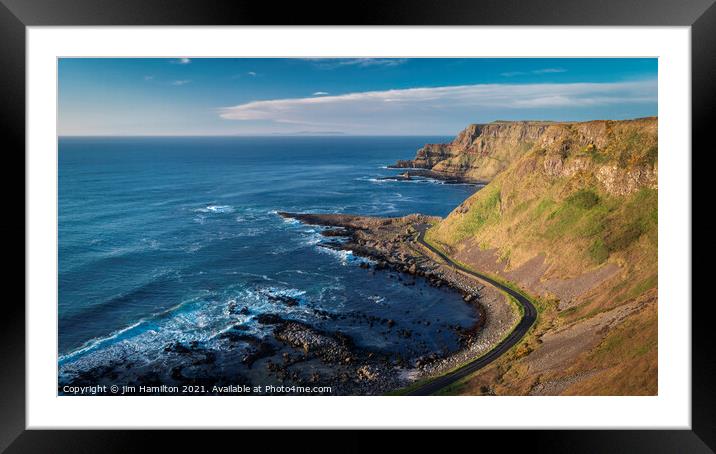 The Giants Causeway Framed Mounted Print by jim Hamilton