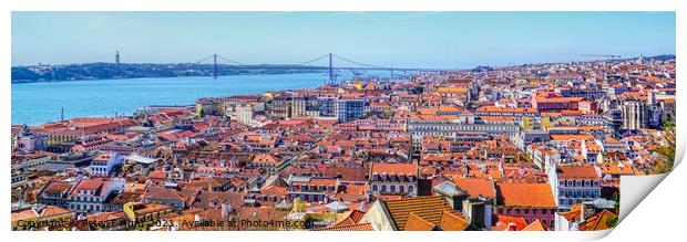Lisbon City  Print by Peter F Hunt