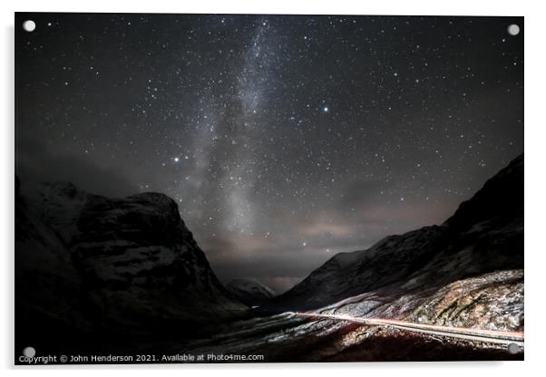 Milky way  Glencoe Acrylic by John Henderson