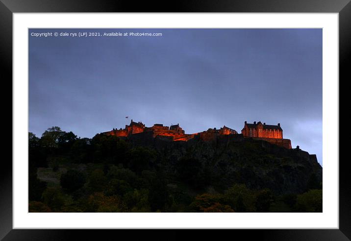 EDINBURGH CASTLE  Framed Mounted Print by dale rys (LP)