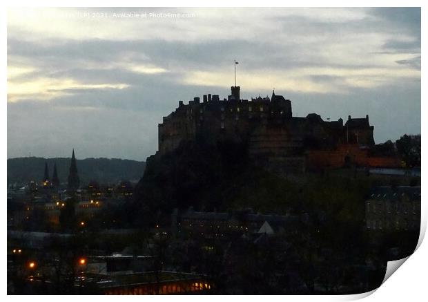 Edinburgh castle Print by dale rys (LP)