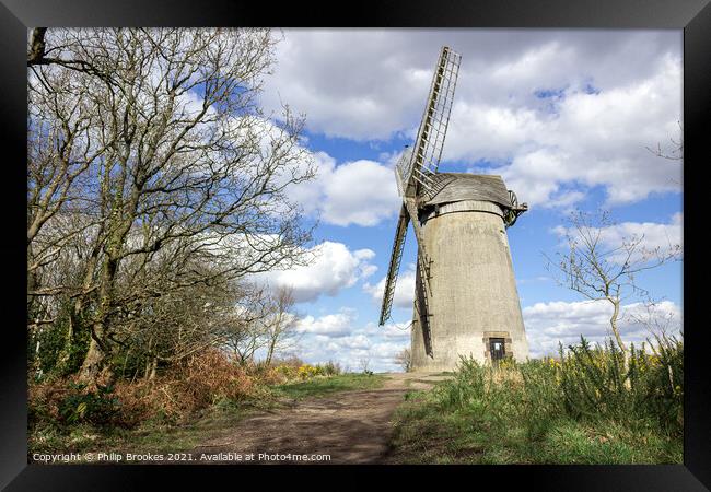 Bidston Windmill Framed Print by Philip Brookes