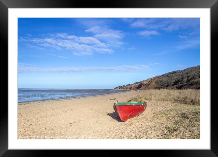 Thurstaston Beach, Wirral Framed Mounted Print by Philip Brookes