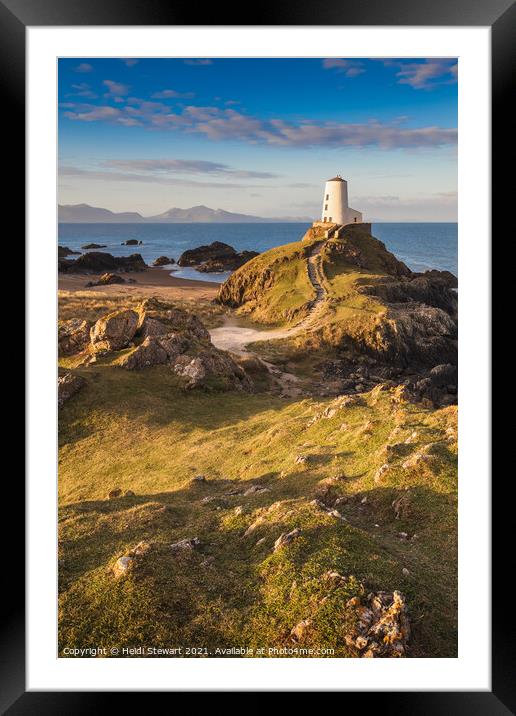 Twr Mawr Lighthouse on Anglesey Framed Mounted Print by Heidi Stewart