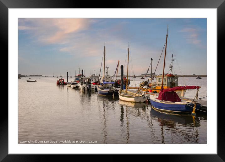  Sunset Wells next the Sea Norfolk Framed Mounted Print by Jim Key