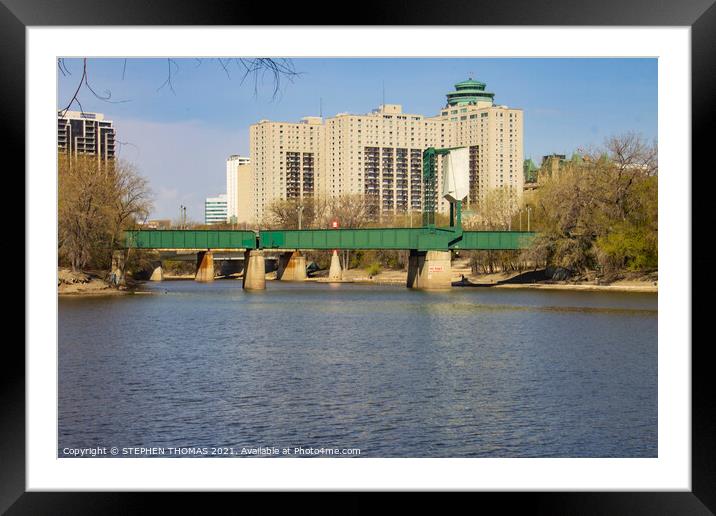  The Forks - Where The Rivers Meet Framed Mounted Print by STEPHEN THOMAS