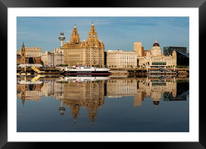 Liverpool Waterfront Framed Mounted Print by Roger Green