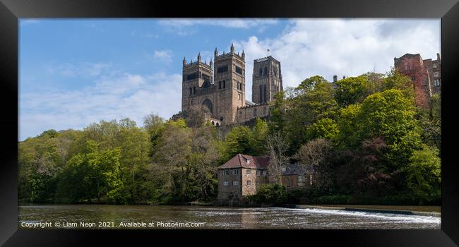 Durham Cathedral Framed Print by Liam Neon