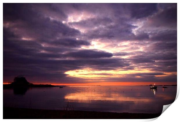 Holy Island Northumberland Print by David Thompson