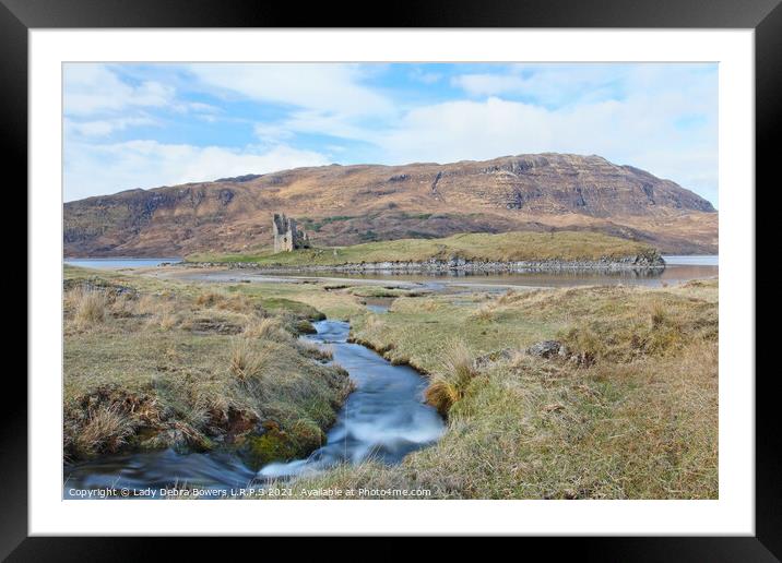 Ardvreck Castle  Framed Mounted Print by Lady Debra Bowers L.R.P.S