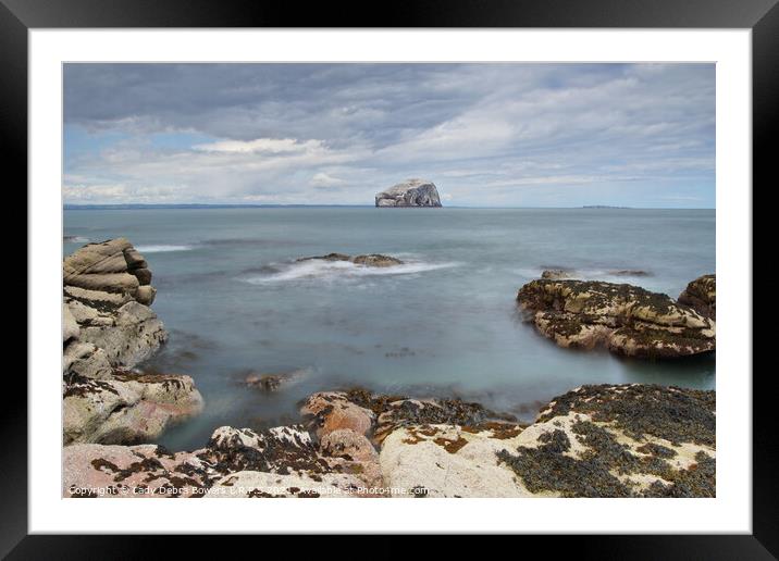 Bass Rock Seacliff Beach  Framed Mounted Print by Lady Debra Bowers L.R.P.S