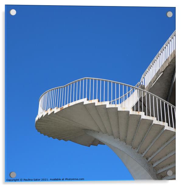 Stairs to heaven Acrylic by Paulina Sator