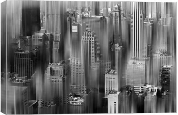 New York Skyscrapers, The Concrete Jungle Canvas Print by Alan Le Bon