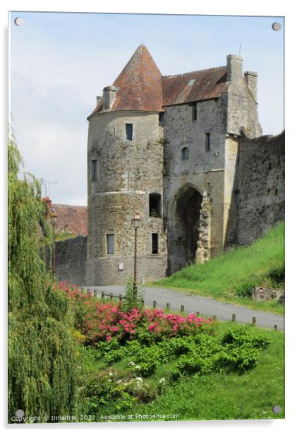 Historic Gatehouse, Falaise, France Acrylic by Imladris 