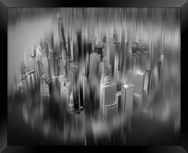 Lower Manhattan, New York Framed Print by Alan Le Bon