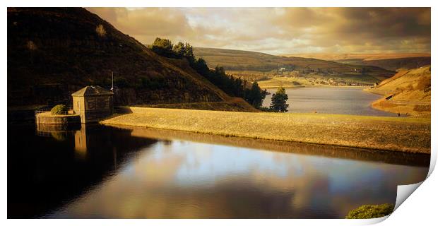 GM0003W - Blakeley & Butterley Reservoirs - Wide Print by Robin Cunningham
