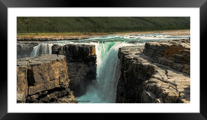 Carcajou Falls Normon Wells Canada NWT Framed Mounted Print by Marc Hill