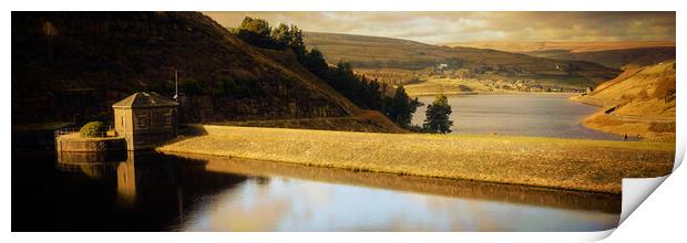 GM0003P - Blakeley & Butterley Reservoirs - Panorama Print by Robin Cunningham