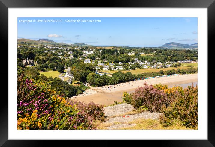 Llanbedrog on Llyn Peninsula Wales Framed Mounted Print by Pearl Bucknall