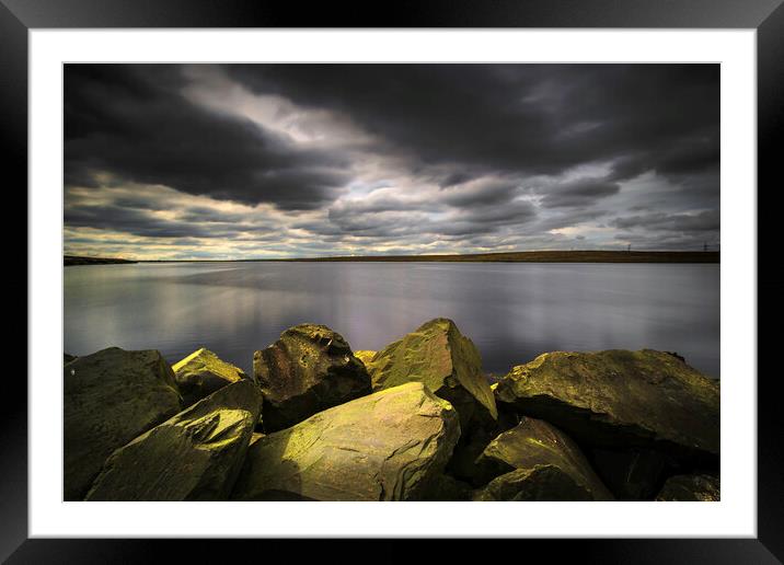 BE0006S - Blackstone Edge Reservoir - Standard Framed Mounted Print by Robin Cunningham