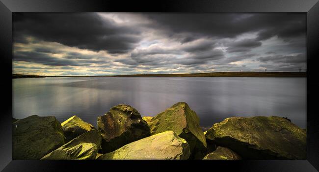 BE0006W - Blackstone Edge Reservoir - Wide Framed Print by Robin Cunningham