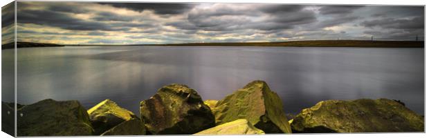 BE0006W - Blackstone Edge Reservoir - Panorama Canvas Print by Robin Cunningham