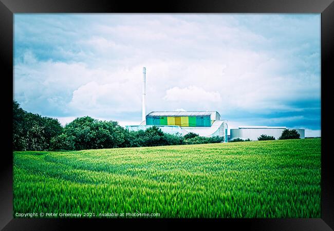 A Recycling Centre In The Heart Of The Oxfordshire Countryside Framed Print by Peter Greenway
