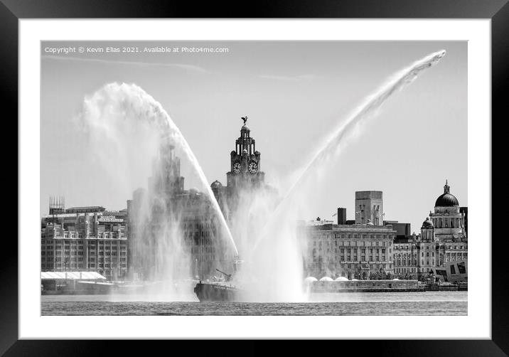 Liverpool waterfront Framed Mounted Print by Kevin Elias