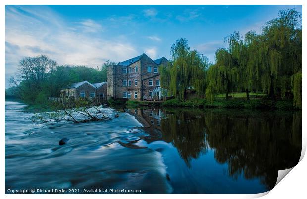 On the banks of the Aire Print by Richard Perks