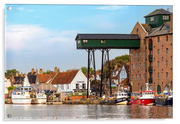 Wells next the Sea Quay  Acrylic by Jim Key