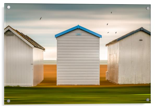 Worthing Beach Huts Acrylic by Mark Jones
