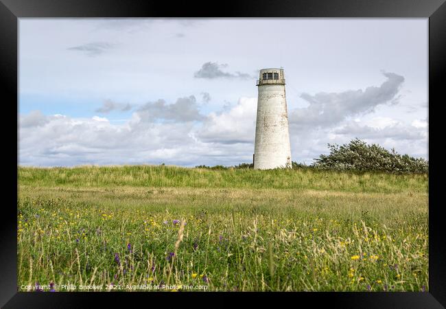 Leasowe Lighthouse Framed Print by Philip Brookes