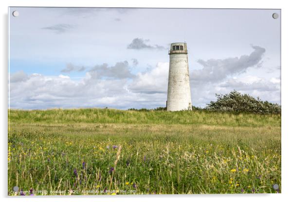 Leasowe Lighthouse Acrylic by Philip Brookes
