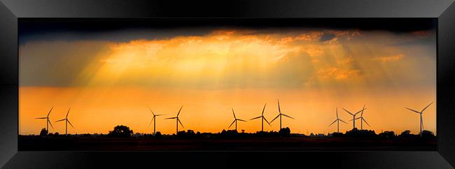 Stormy Sunset Framed Print by Mike Sherman Photog