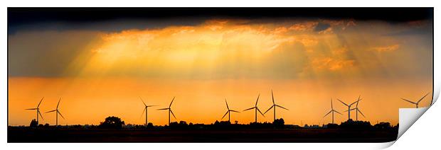 Stormy Sunset Print by Mike Sherman Photog